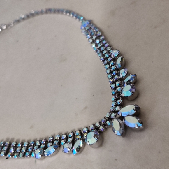 Vintage Sparkly Crystal Necklace Sherman Vibe - Picture 4 of 16